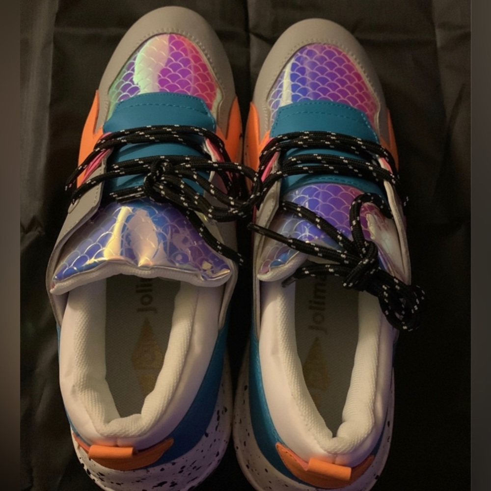 Mermiad rainbow glittery shoes